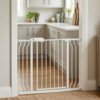 Puerta bebé 38.5-43.5pulg para escaleras mascotas cocina
