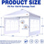 Pared lateral con ventana para toldo 10x10ft 2 paneles