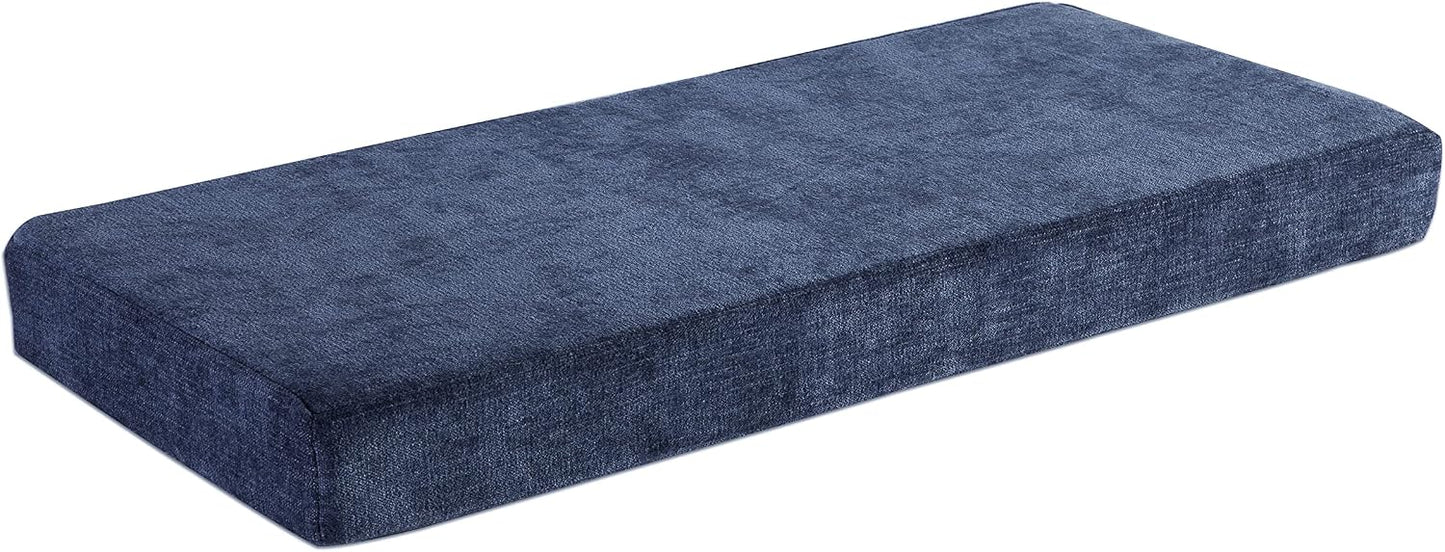 Almohadón banco 36x18pulg antiderrap azul marino