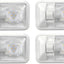 4 Luces LED 12V para RV con Interruptor Luz Neutra 4000K
