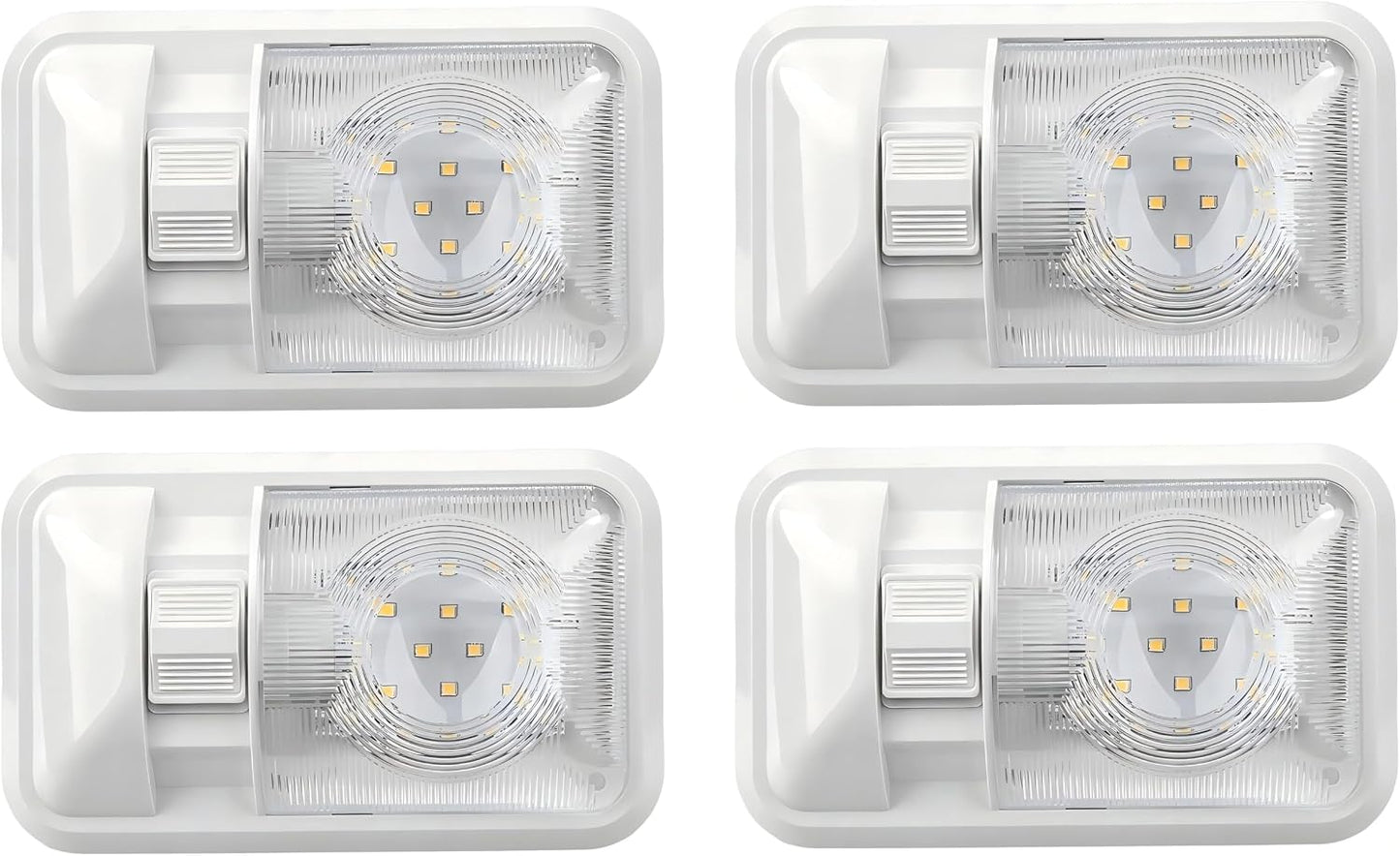 4 Luces LED 12V para RV con Interruptor Luz Neutra 4000K