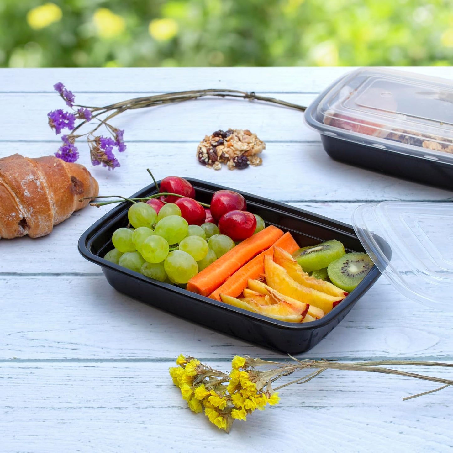 Recipientes servir comida con tapas set 50