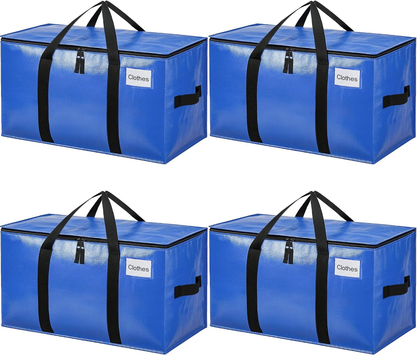 Bolsas mudanza resistentes asa fuerte 4uds azul