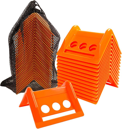 24 Protectores borde plataforma 4" con estuche plástico naranja