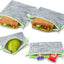 4 Pzas Bolsas Reutiliz. para Sándwich Lavables Sin BPA