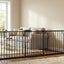 Puerta seguridad bebés y perros 86-104pulg metal negro