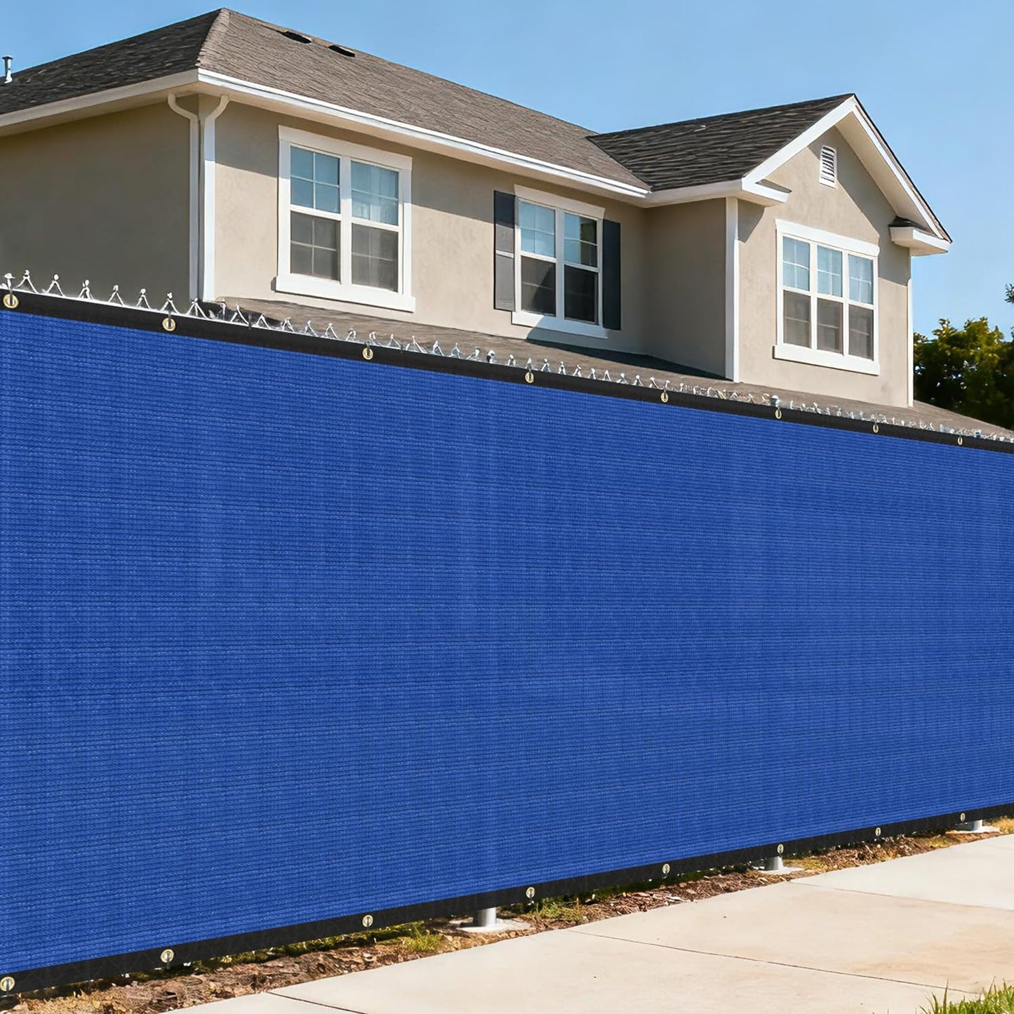 Malla privacidad 4x25ft red 90% bloqueo pared exterior