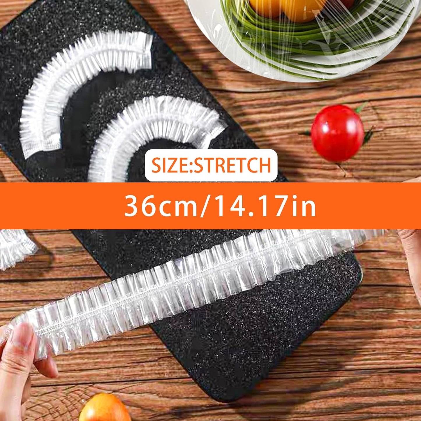 100 Gorros Ducha Plástico para Almacenamiento Comida