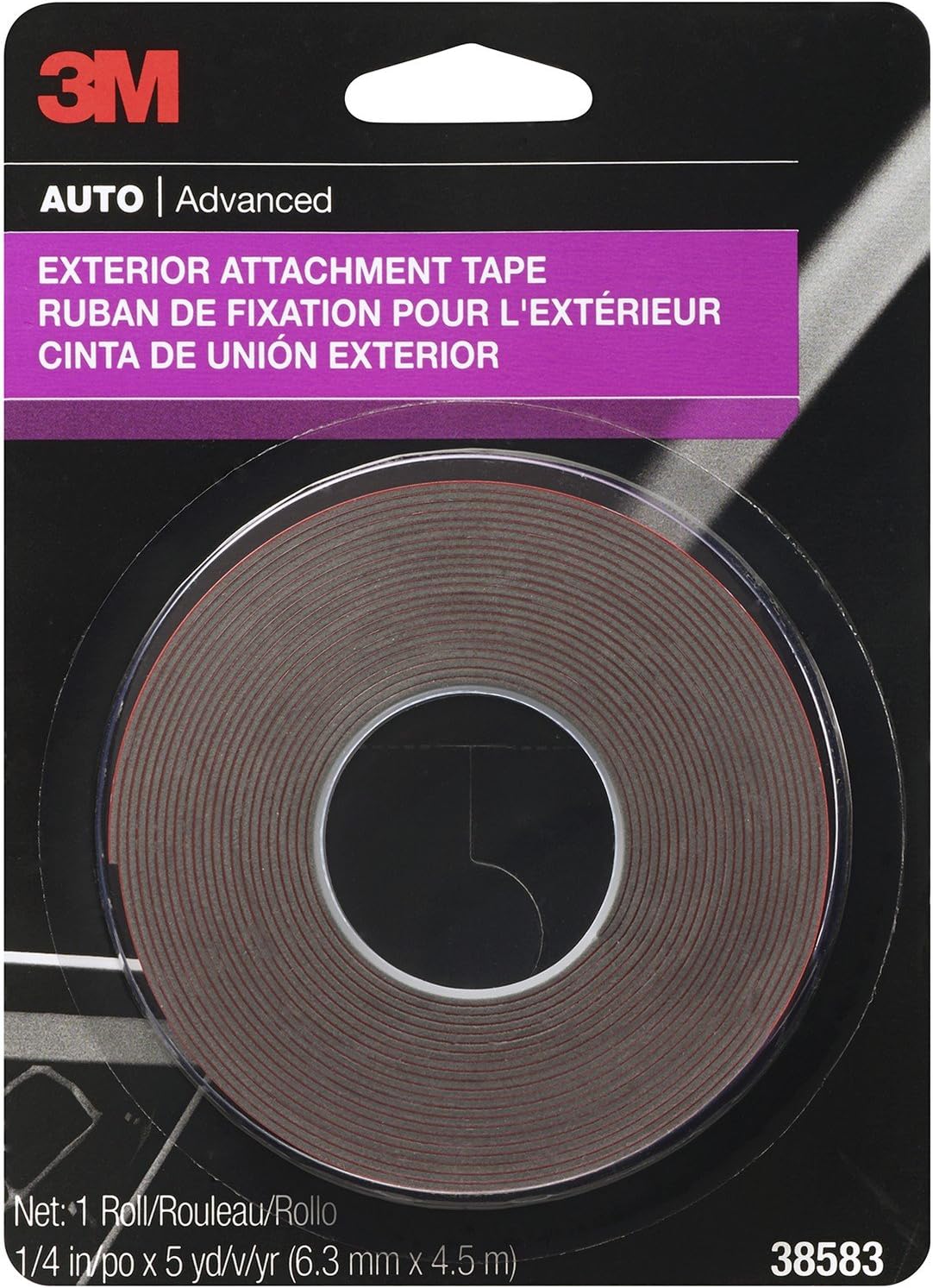 Cinta fijación exterior 3M 0.25" 5pies 24uds