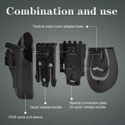 Kit accesorios cinturón bloqueo rápido funda pierna caída