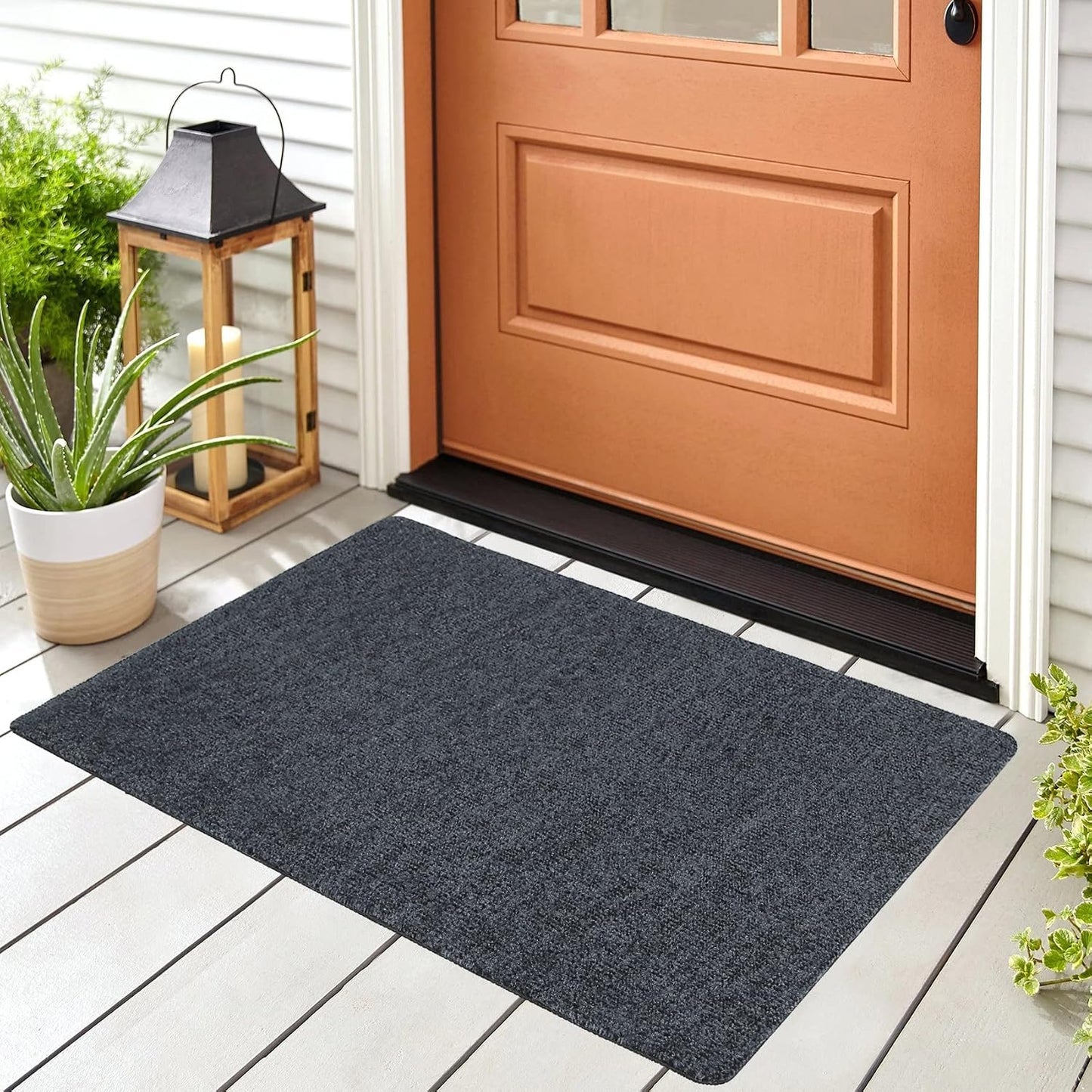 Tapete delgado para puerta 36x24" antiderrap absorbente