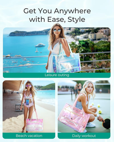 Bolsa playa impermeable mujer con bolsa teléfono