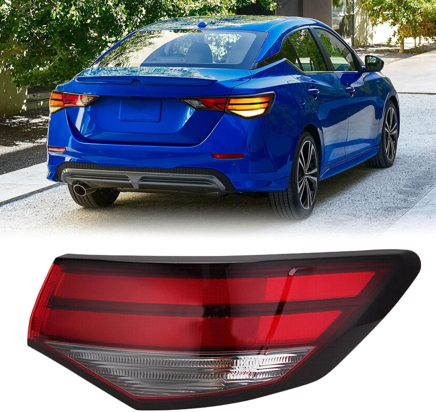 Luz trasera comp. Nissan Sentra halógeno derecho con