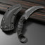 Cuchillo fijo D2 acero mango nylon Kydex camping caza EDC