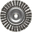 Rueda alambre 4" acero 0.020" eje 1/2-3/8 comp 5 pzas