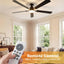 Ventilador techo 60pulg luces LED regulable control remoto