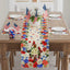 Cruz patriótica colorida 13x72pulg decoración mesa fiesta