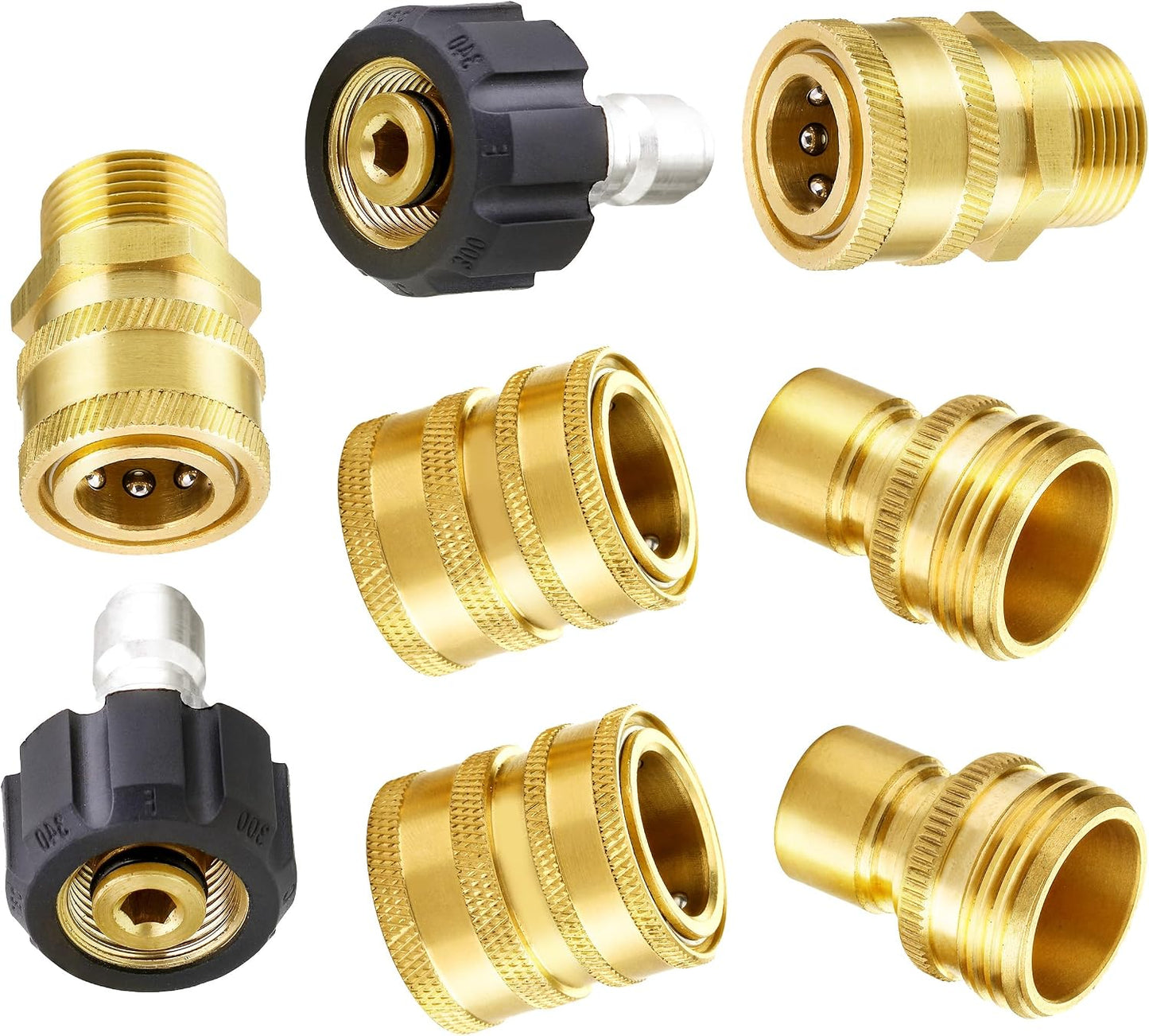 Set 8 adaptadores M22 a 3/8 y 3/4"