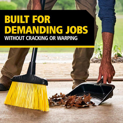 Recogedor polvo plástico duradero 12.25 color carbón