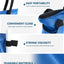 Bolsas arena toldo 112lb 5x18" azul