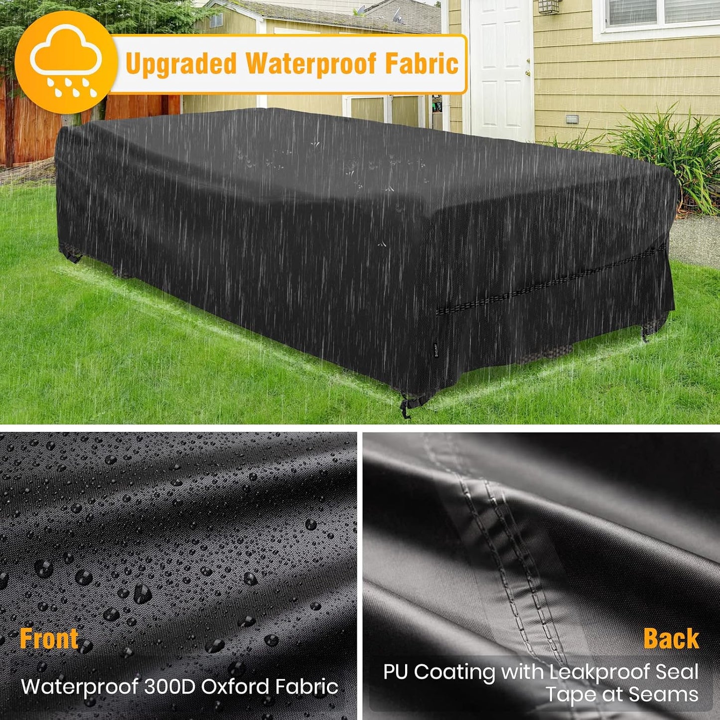 Funda impermeable sofá seccional exterior Oxford