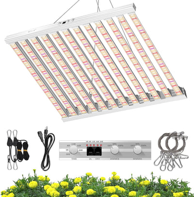 Luz LED cultivo 840W espectro completo 44x44pulg