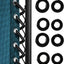 Cables repuesto silla salón negro 8 cordones