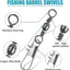 Barril giratorio pesca broches acero inox 50/100 pzas