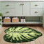 Alfombras baño con plantas hoja verde suaves antideslizantes