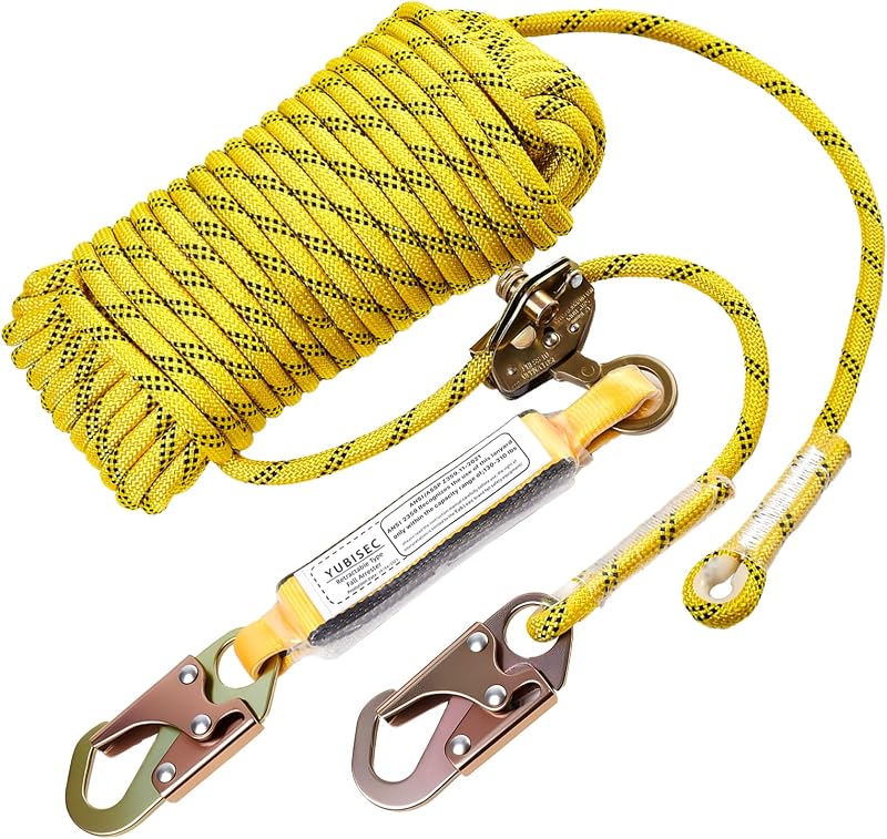 Cordón seguridad arnés 50 ft kit vida vertical