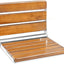 Asiento ducha plegable teca 20" capacidad 400lb