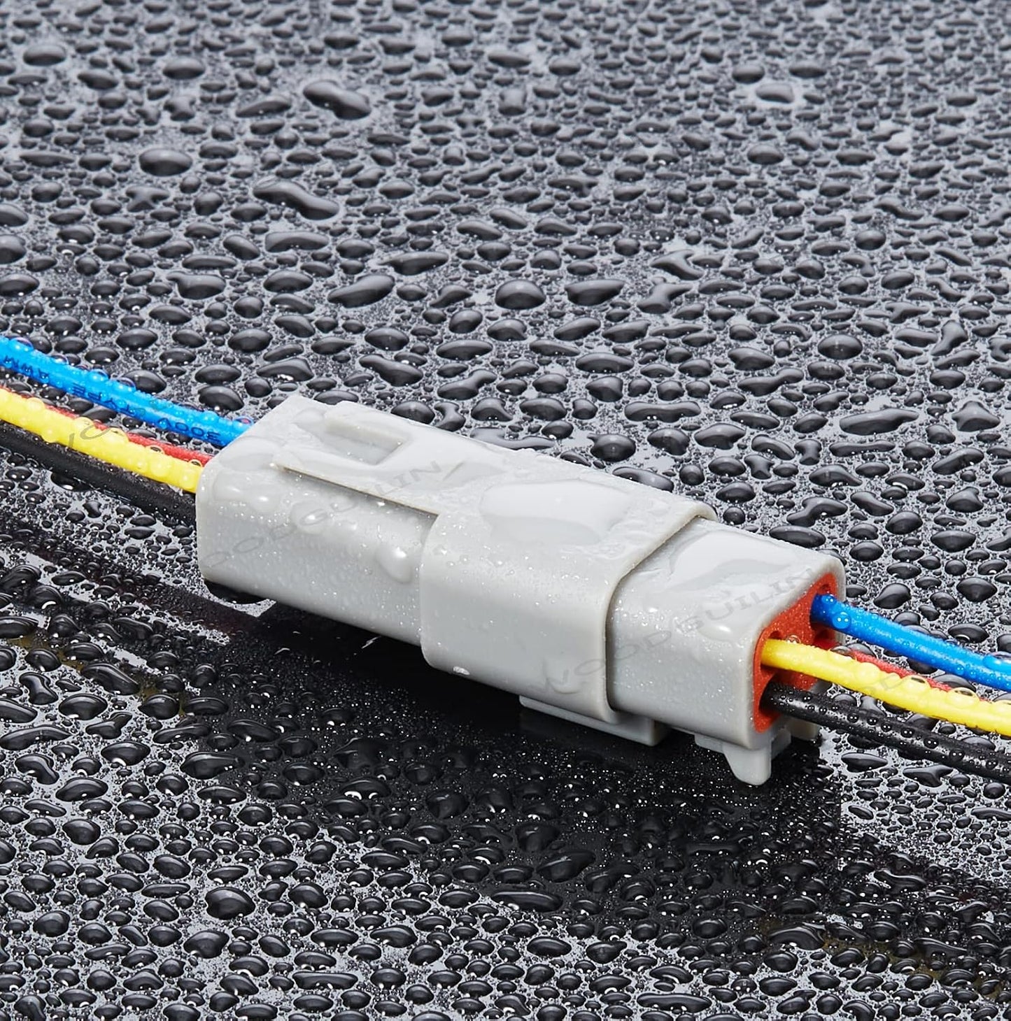 Conector eléctrico 4 vías impermeable 16 AWG para auto