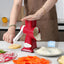 Rallador giratorio acero inox para frutas y verduras rojo