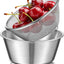 2 Coladores Acero Inox 304 para Cocina y Lavado Frutas Verduras