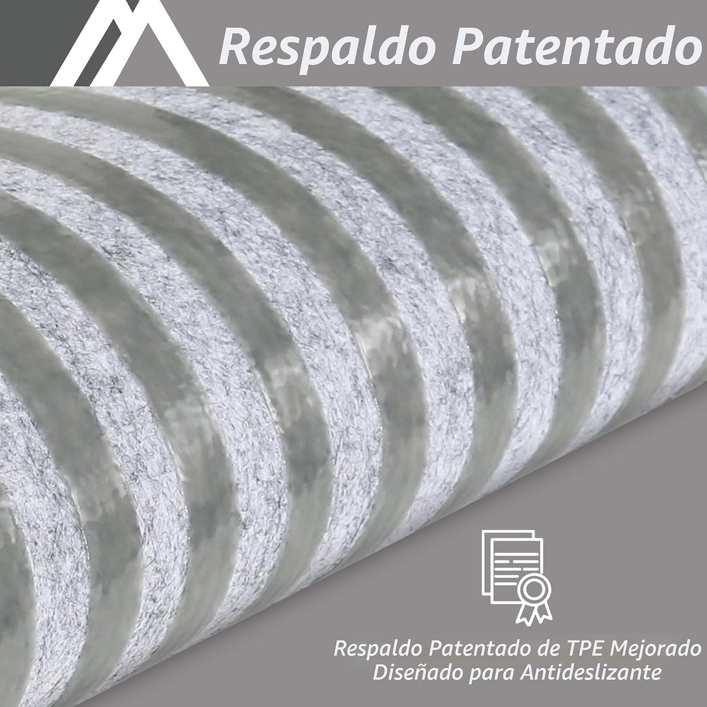 Alfombra antiderrap interior para niños y perros 4uds gris