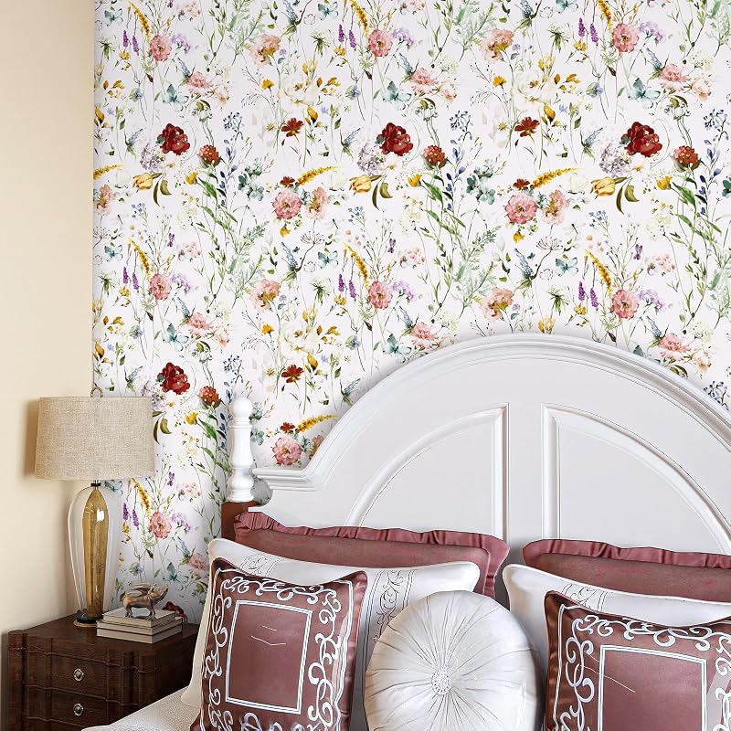 Papel tapiz floral vintage autoadhesivo impermeable