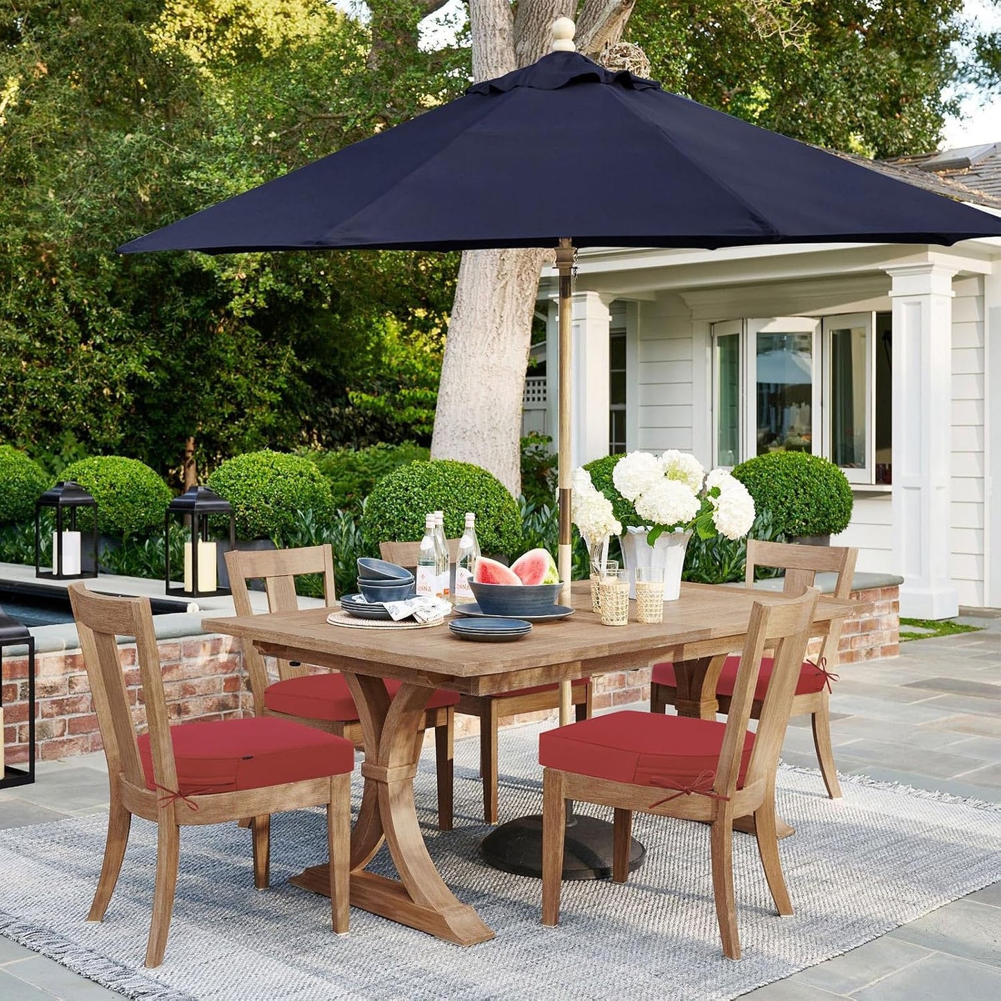 4 Cojines silla exterior impermeables 17x16" redondos