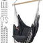 Silla hamaca macramé 60x47" lona algodón 2 cojines