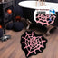 Tapete baño tela araña 24x24pulg antideslizante lavable color rosa