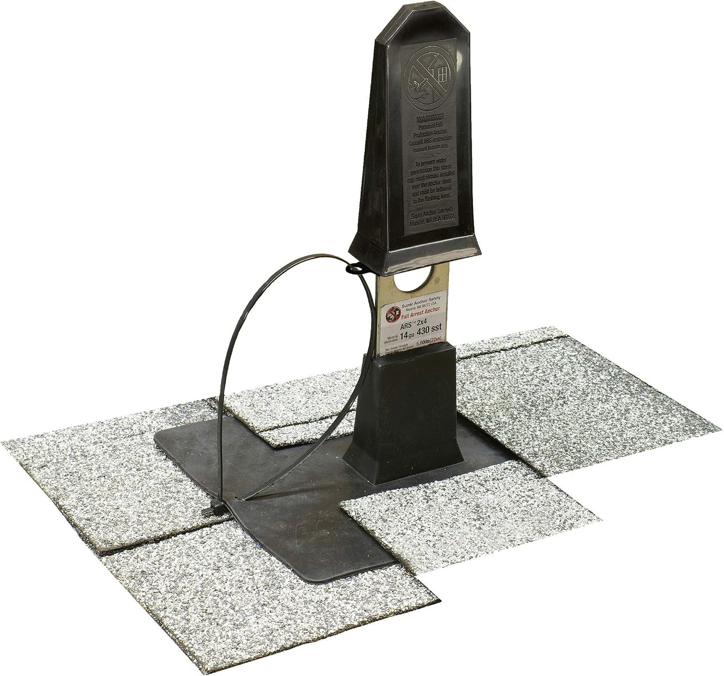 Anclaje techo permanente 2x8pulg color plateado
