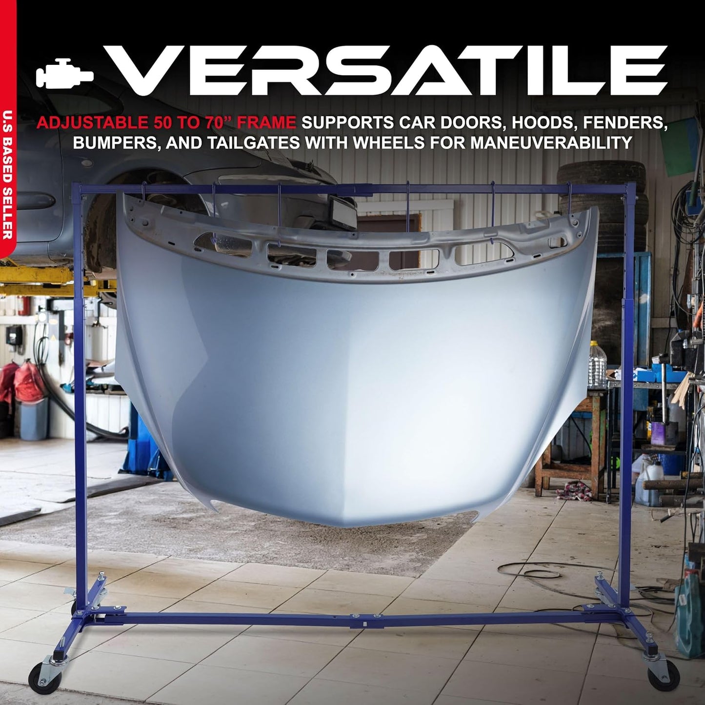 Percha pintura ajustable 7ft estante 50-70pulg ruedas