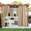 2 Cortinas patio impermeables 84pulg pestañas adhesivas