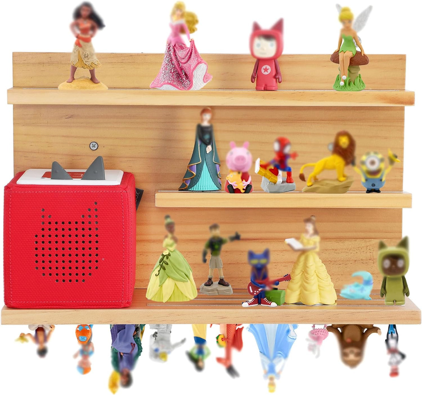 Organiz. figuras Tonie 3 niveles madera pino