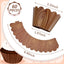 60 Envoltorios Madera Cupcakes Rústicos para Baby Shower y Fiesta