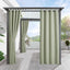 Cortinas opacas UV impermeables para patio 52x90cm verde salvia