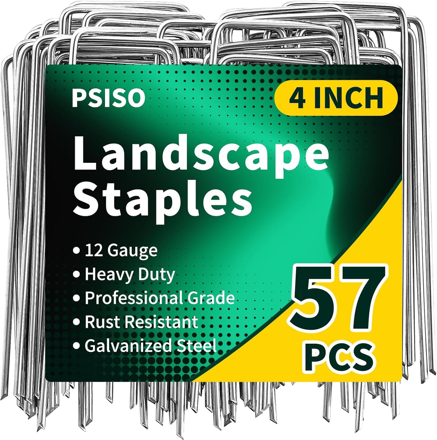 57 Estacas Jardín Galvanizadas 4pulg Cercas Decoración