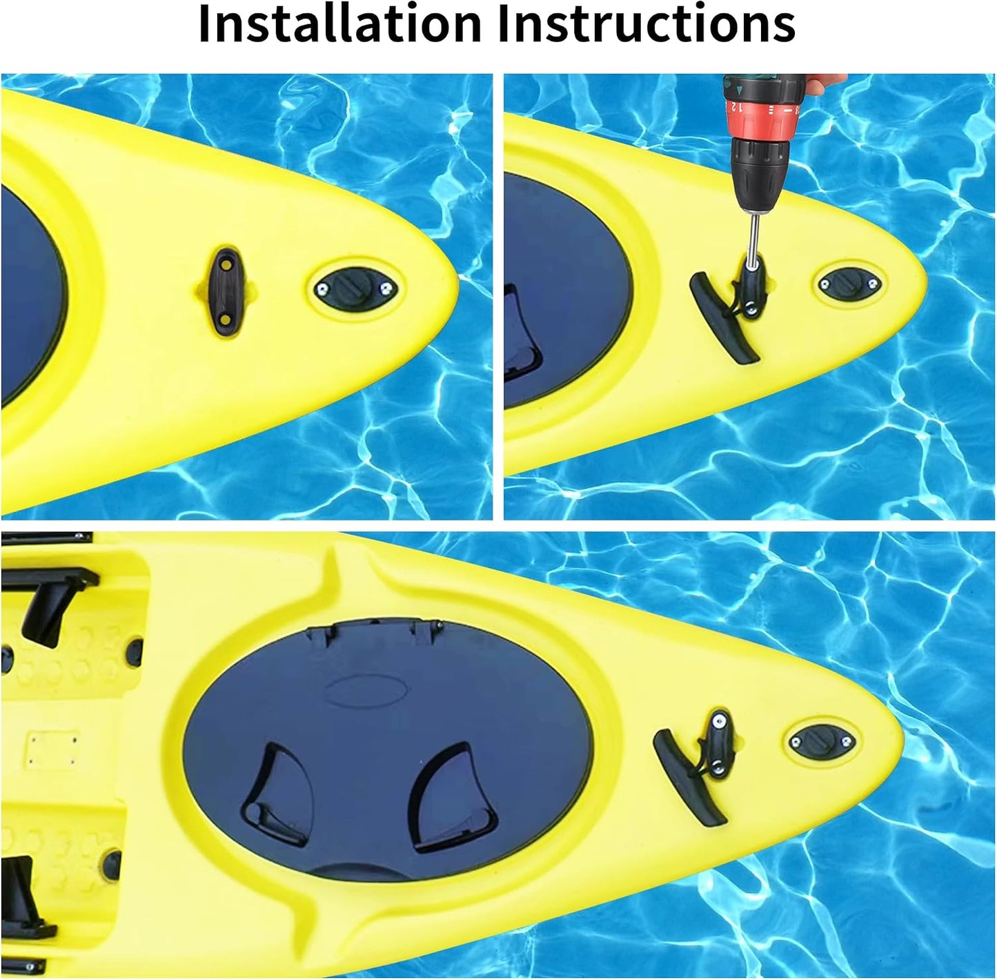 Manijas para kayak y canoa con cuerda y ojos de cuero