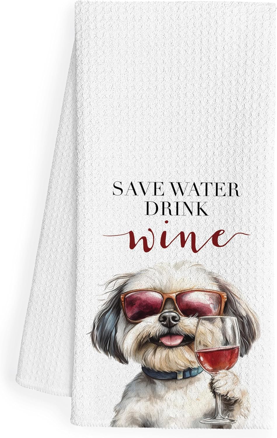 Paños de cocina Shih Tzu decorativos para cocina, bar y salón 16x24