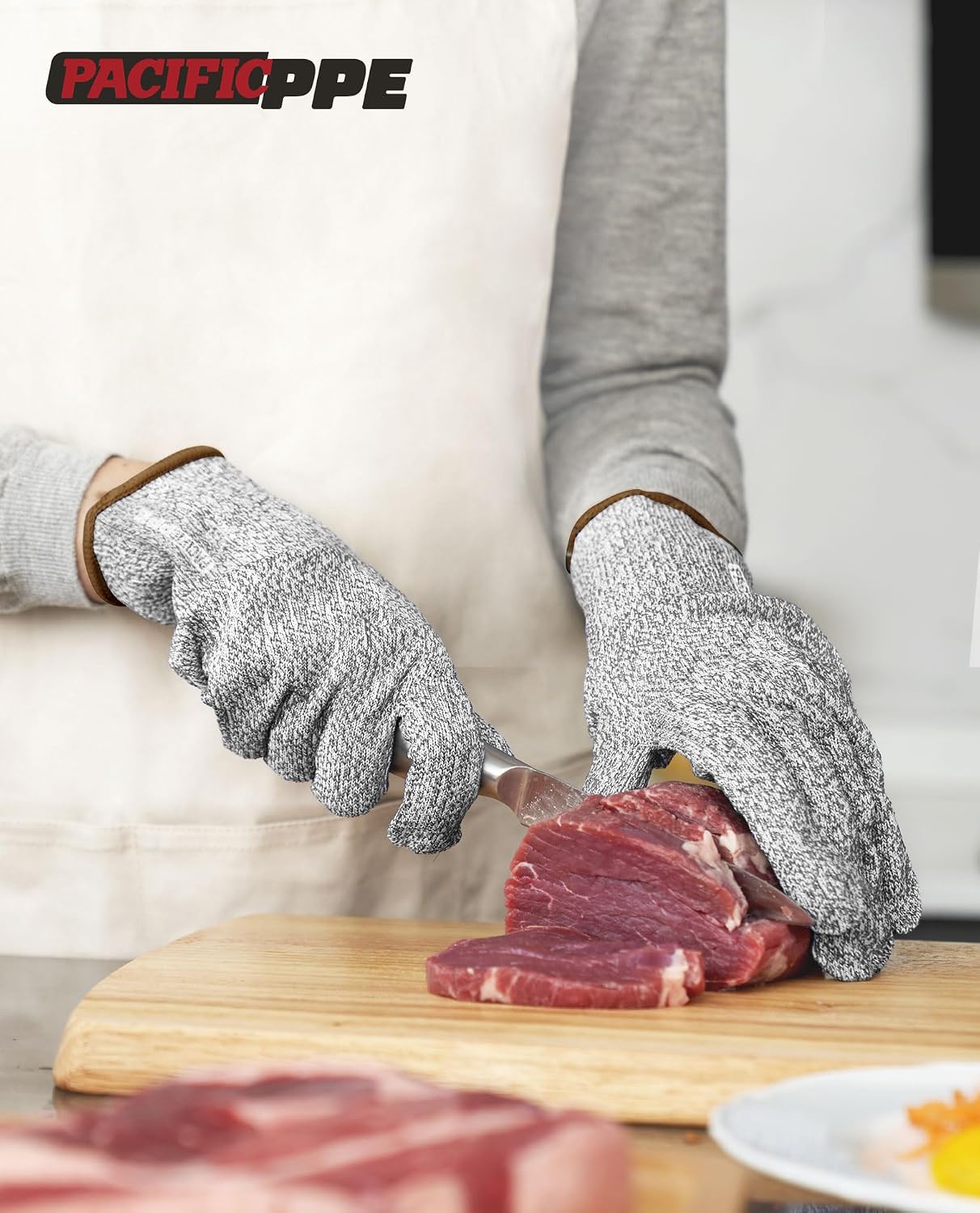 Guantes corte cocina grado alimenticio duraderos lavables