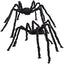 2 Decoraciones Halloween 5ft Arana Negra Peluda Exteriores